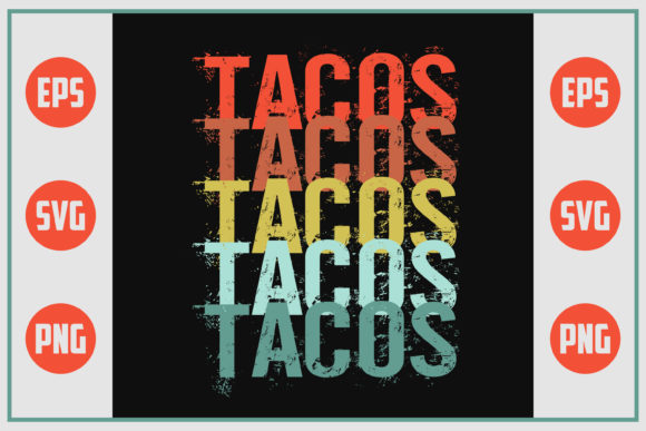 First Look at Retro Design - Tacos for Embroidery